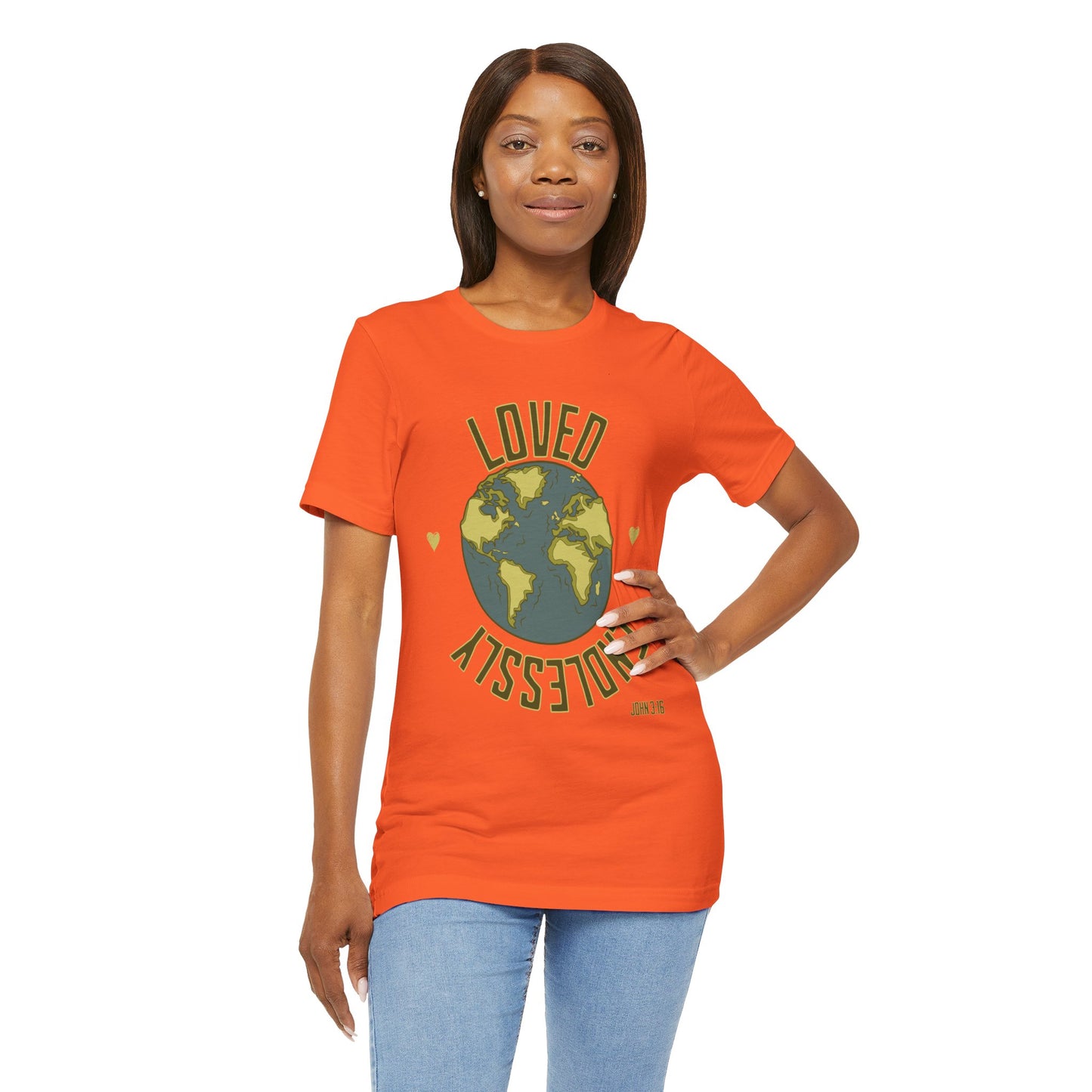 Endlessly Loved John 3:16 - Unisex Jersey Short Sleeve Tee - T-shirt