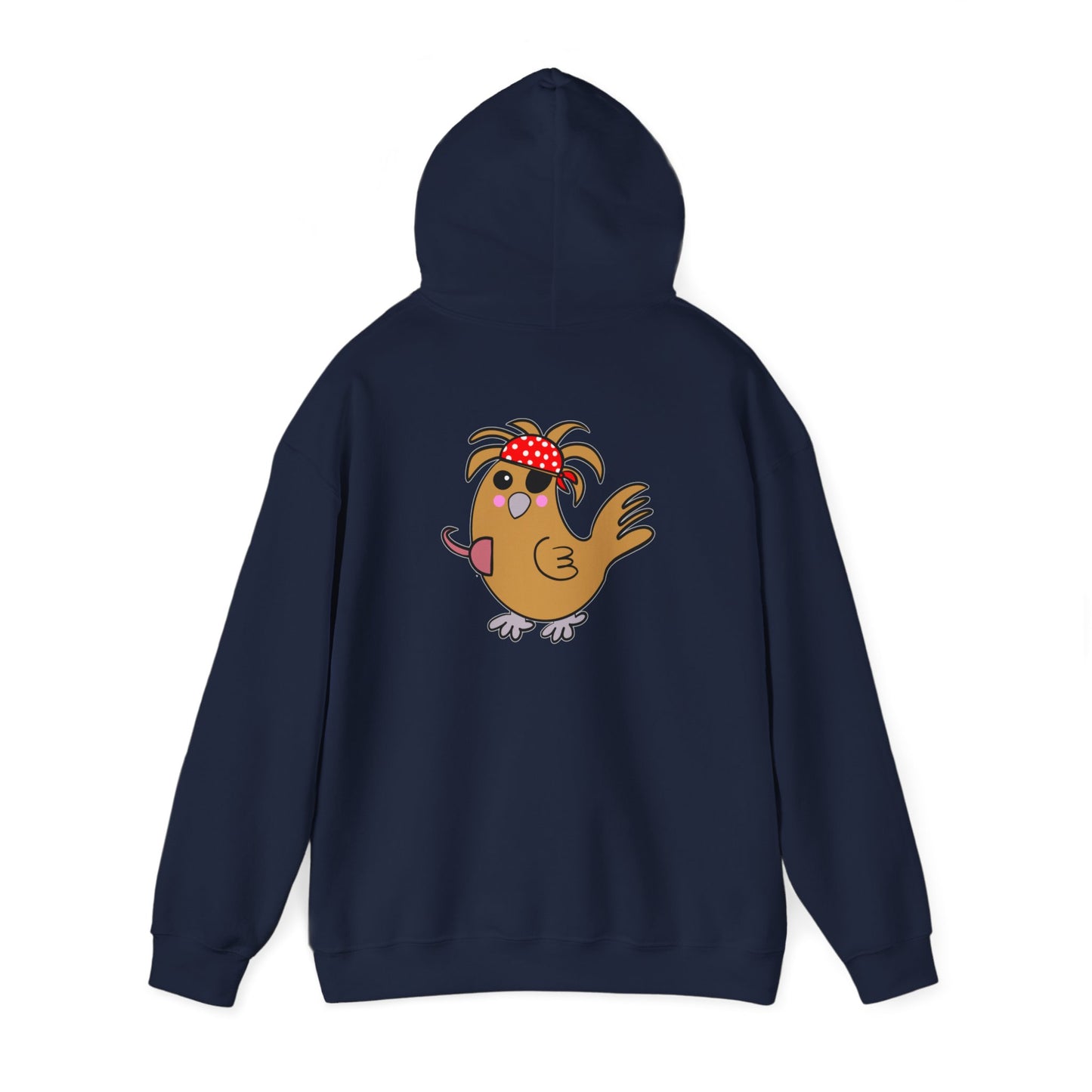 Chicken Pirate, Humor, Quirky - Unisex Heavy Blend™ Hooded Sweatshirt