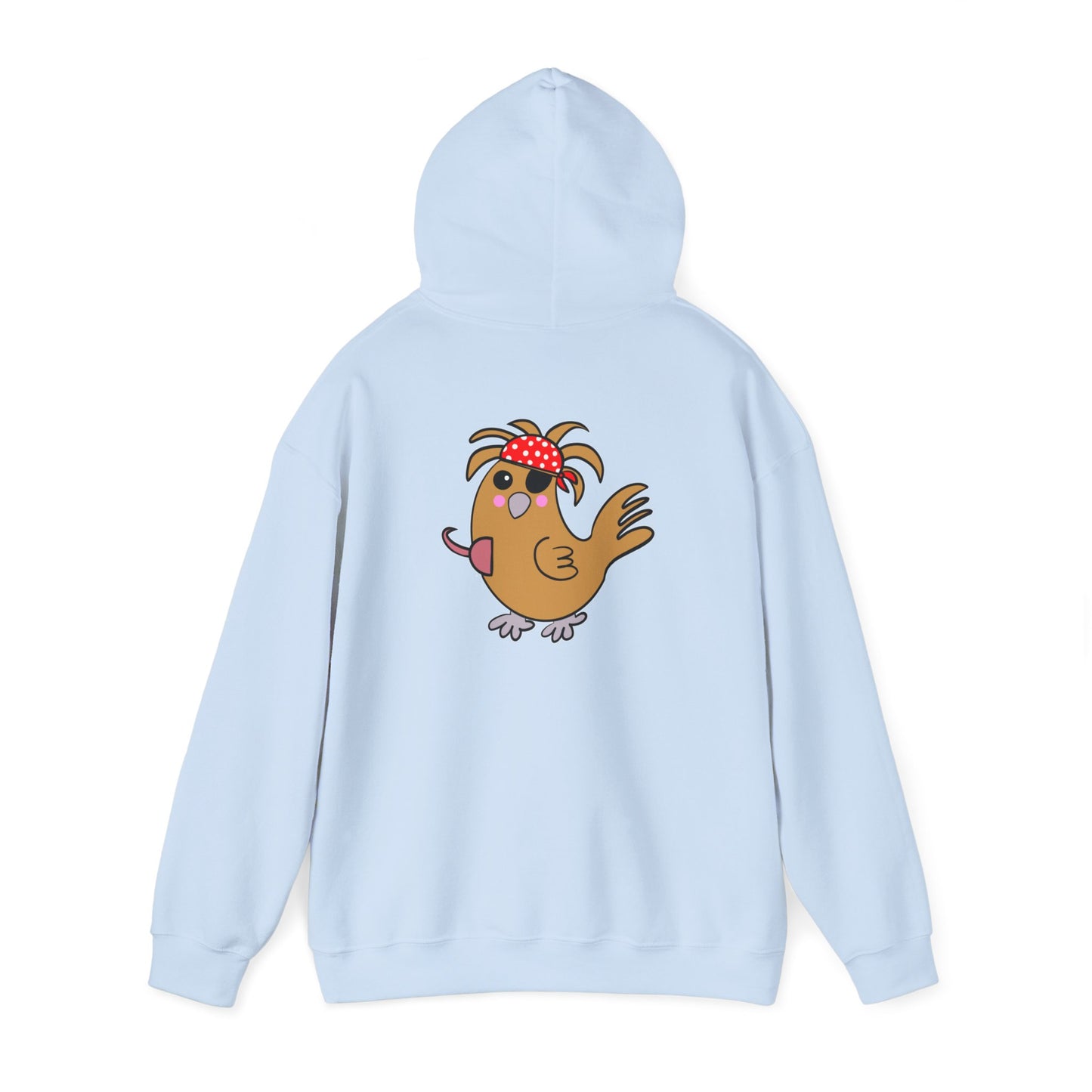 Chicken Pirate, Humor, Quirky - Unisex Heavy Blend™ Hooded Sweatshirt