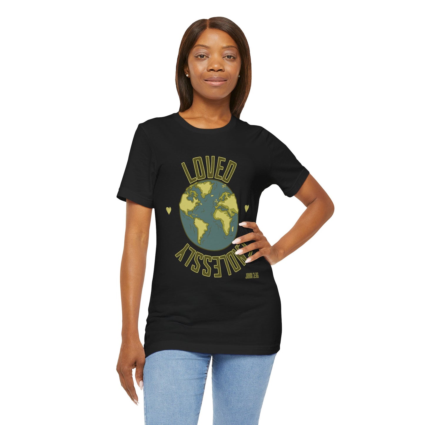 Endlessly Loved John 3:16 - Unisex Jersey Short Sleeve Tee - T-shirt