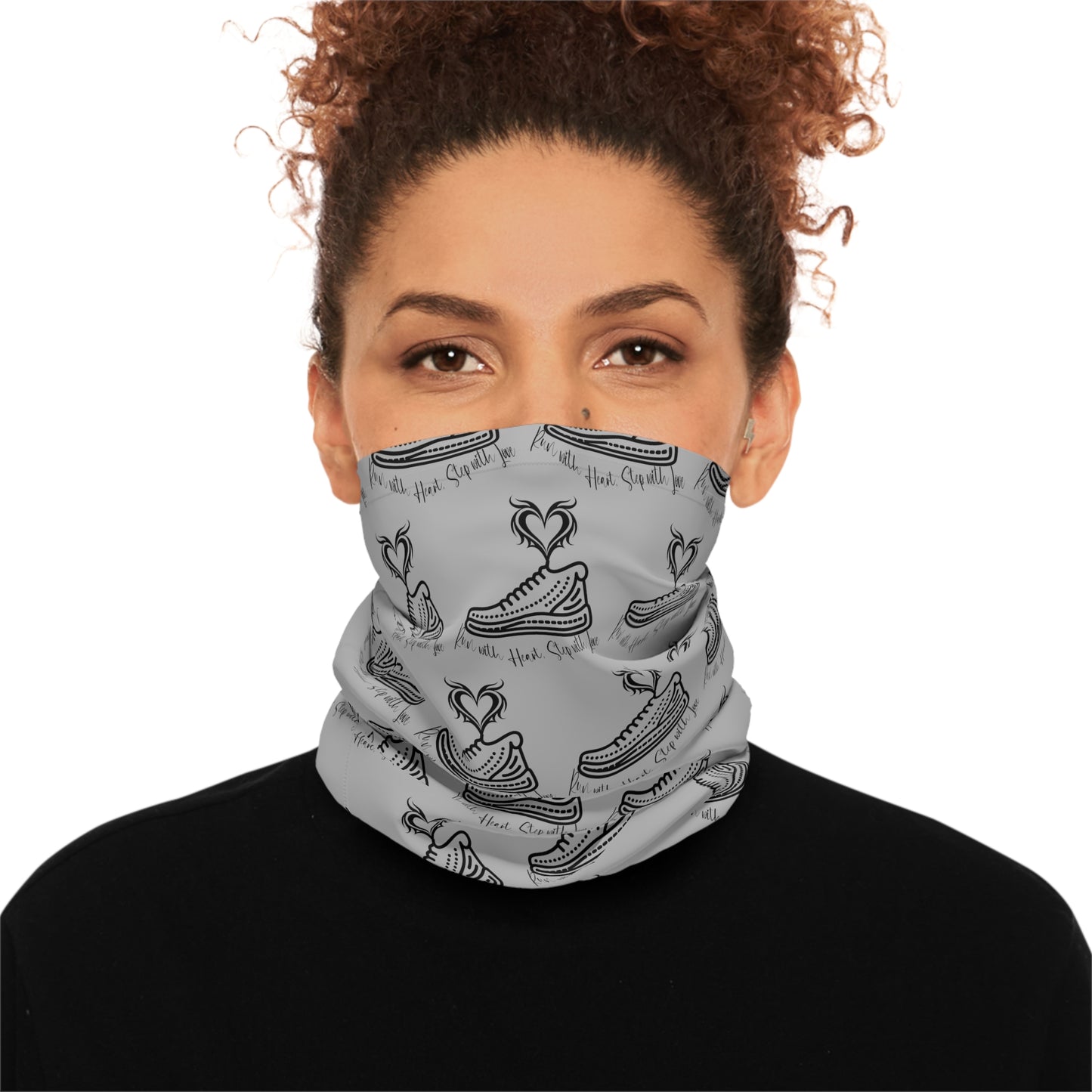 Run with Heart, Step with Love - Midweight Neck Gaiter