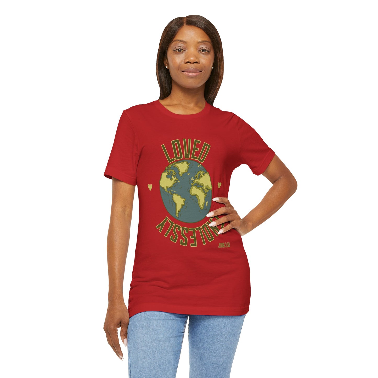 Endlessly Loved John 3:16 - Unisex Jersey Short Sleeve Tee - T-shirt