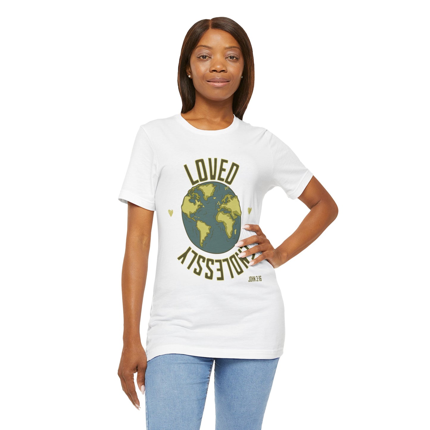 Endlessly Loved John 3:16 - Unisex Jersey Short Sleeve Tee - T-shirt