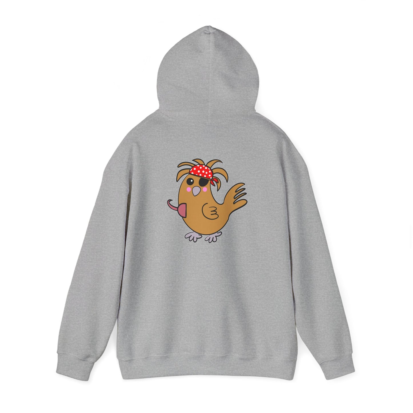 Chicken Pirate, Humor, Quirky - Unisex Heavy Blend™ Hooded Sweatshirt