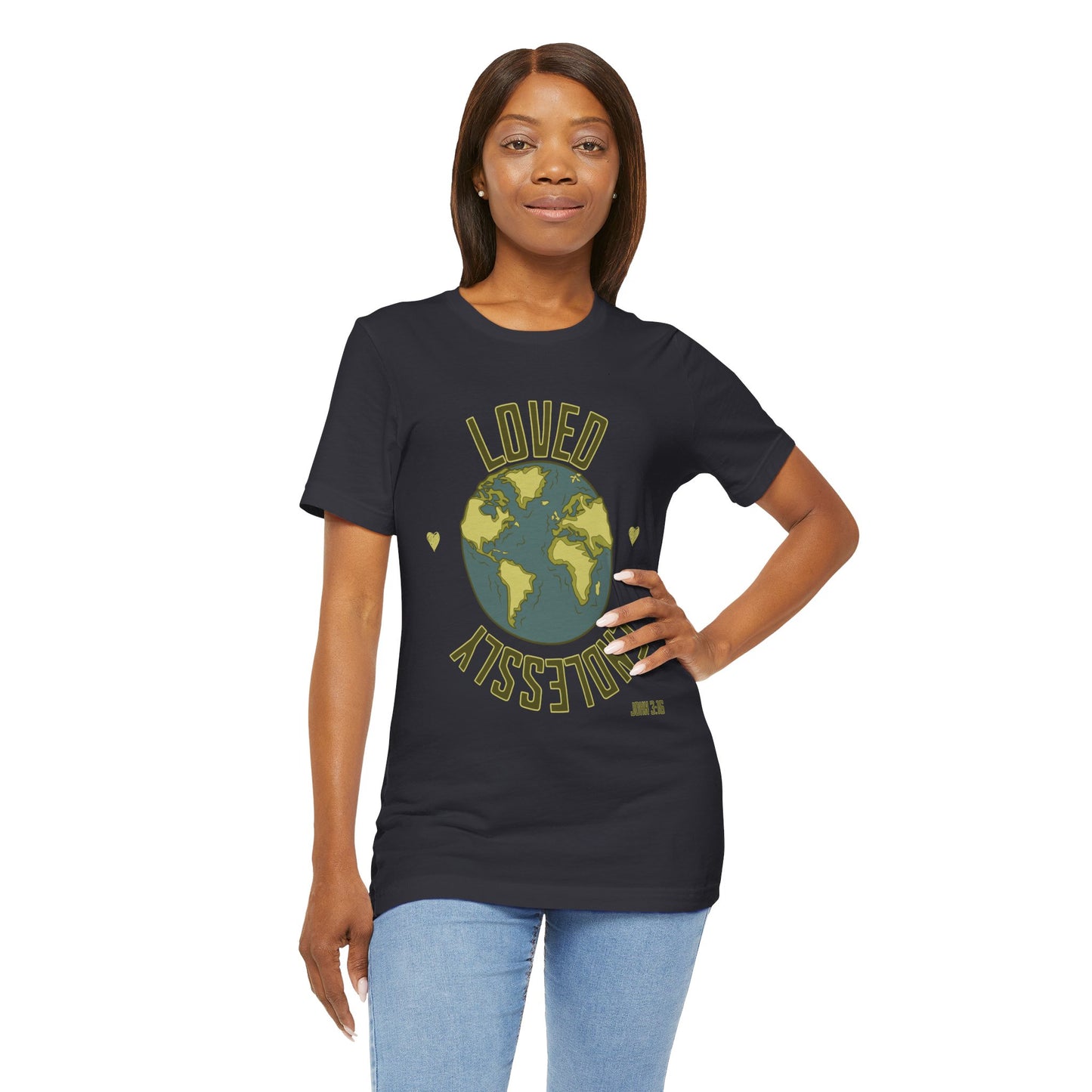 Endlessly Loved John 3:16 - Unisex Jersey Short Sleeve Tee - T-shirt
