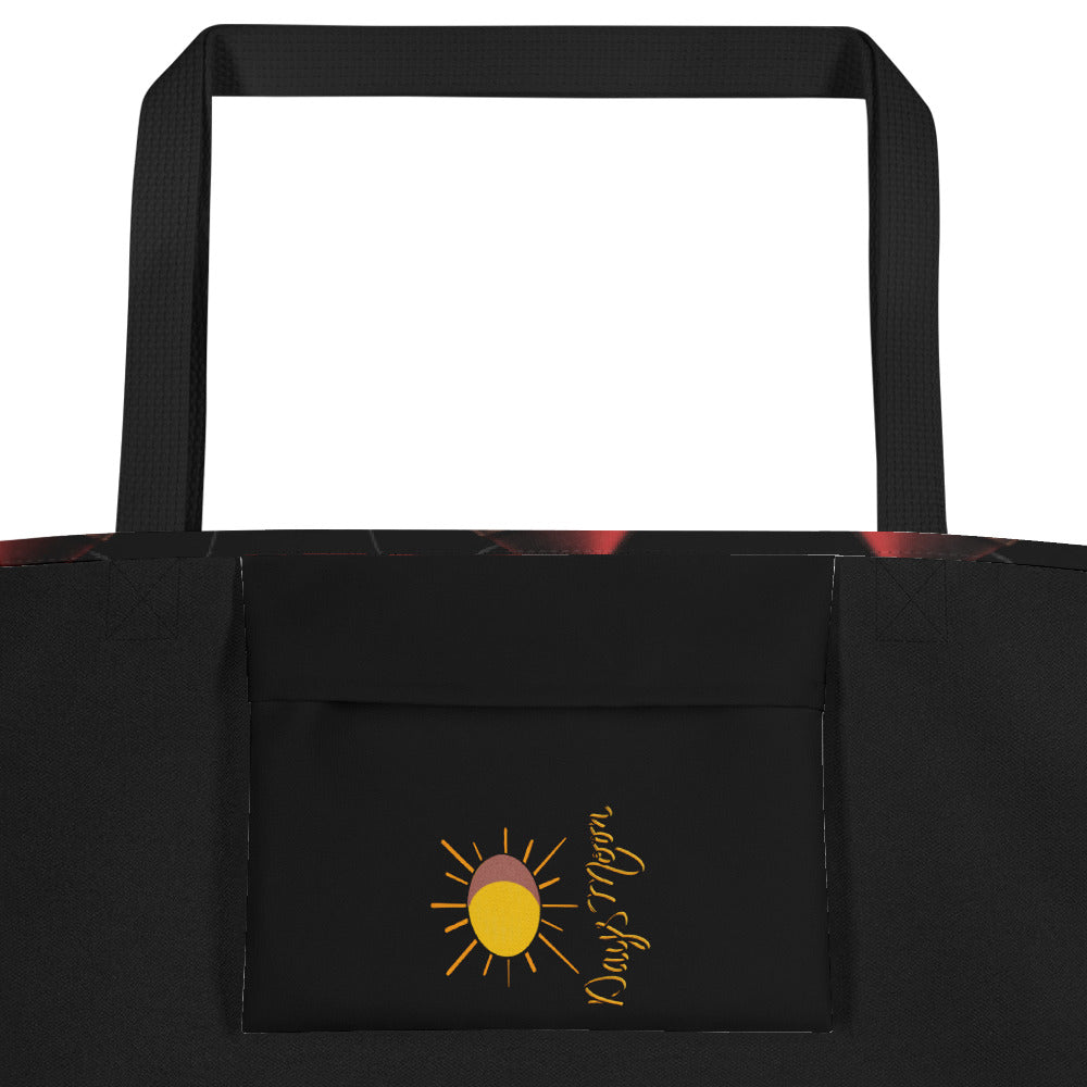 He heals the brokenhearted - bandages wounds Psalm 147:3 All-Over Print Large Tote Bag