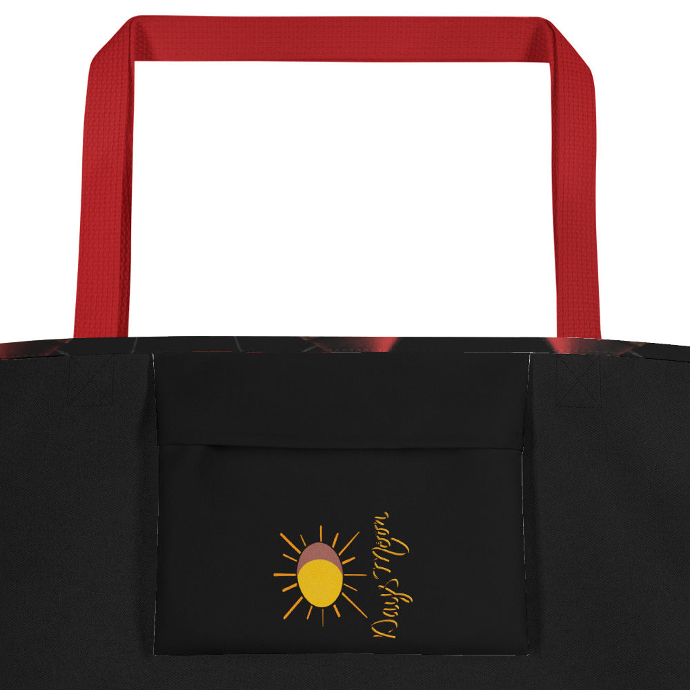 He heals the brokenhearted - bandages wounds Psalm 147:3 All-Over Print Large Tote Bag