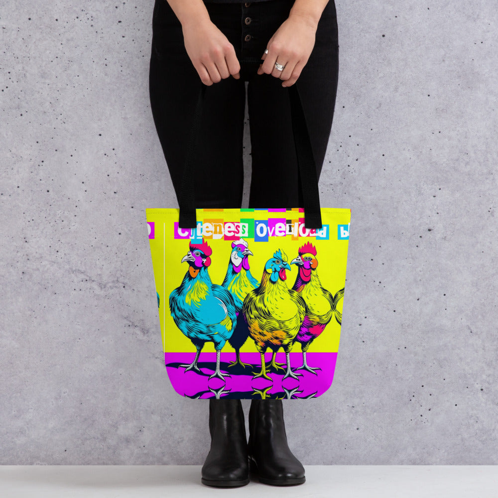 Chickens Cuteness Overload Tote bag