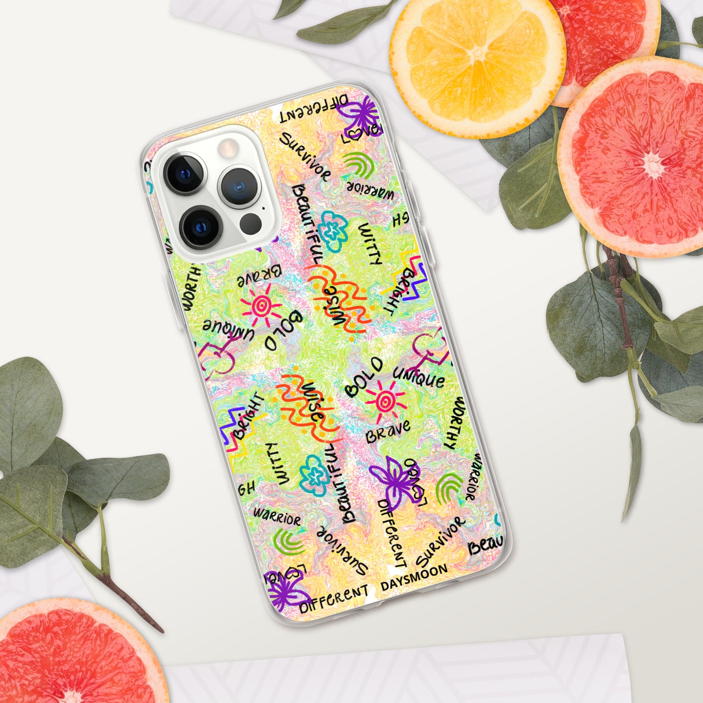 I Am Who I Am Worthy Loved Different Clear Case for iPhone®