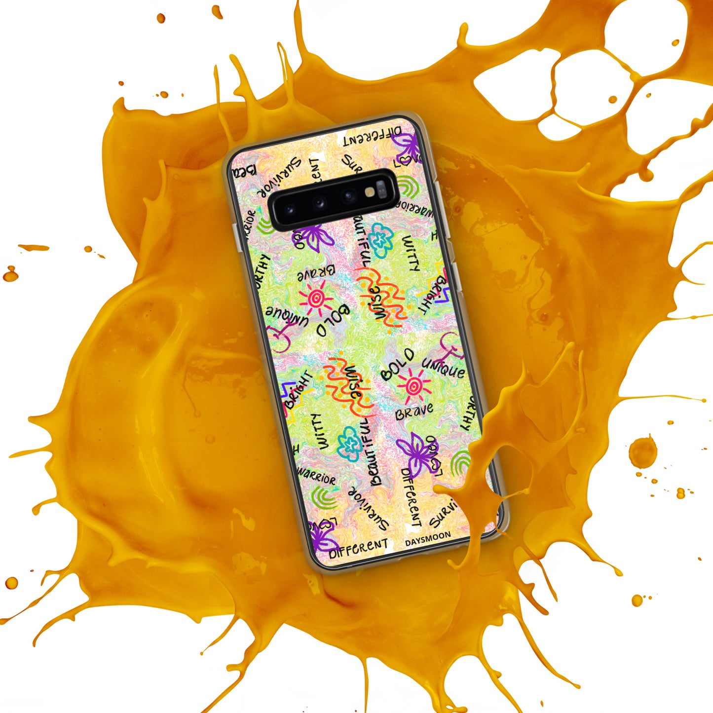 I Am Who I Am Worthy Loved Different Clear Case for Samsung®