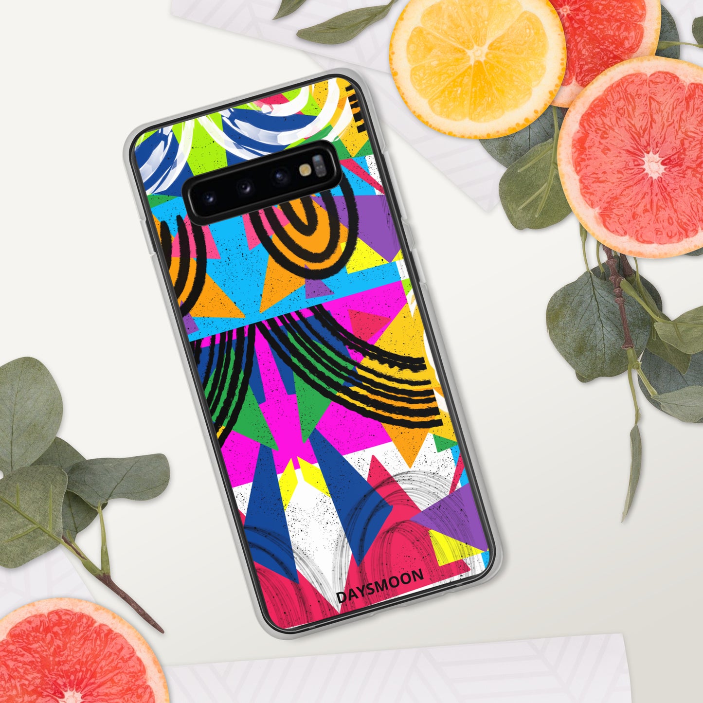 Geometric Shapes Vivid Colors Clear Case for Samsung®