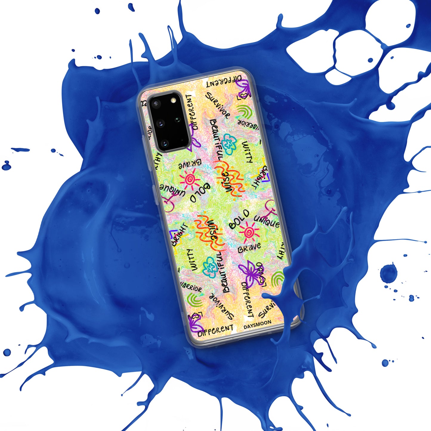 I Am Who I Am Worthy Loved Different Clear Case for Samsung®