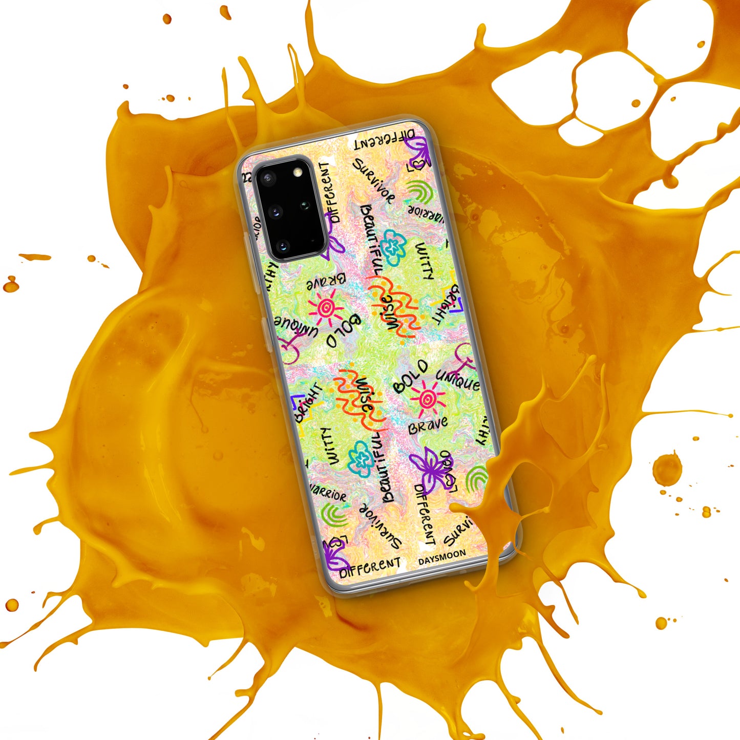 I Am Who I Am Worthy Loved Different Clear Case for Samsung®
