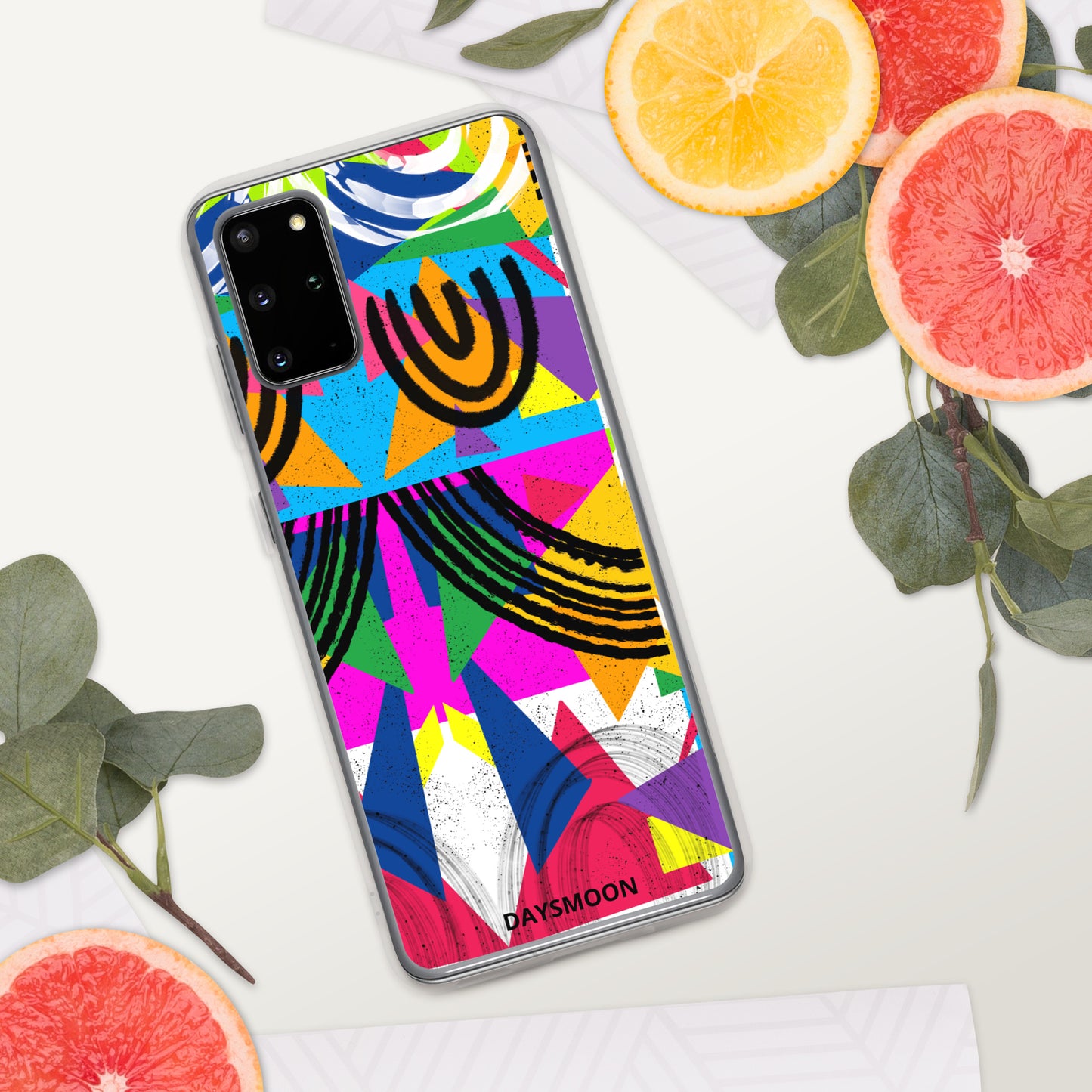 Geometric Shapes Vivid Colors Clear Case for Samsung®