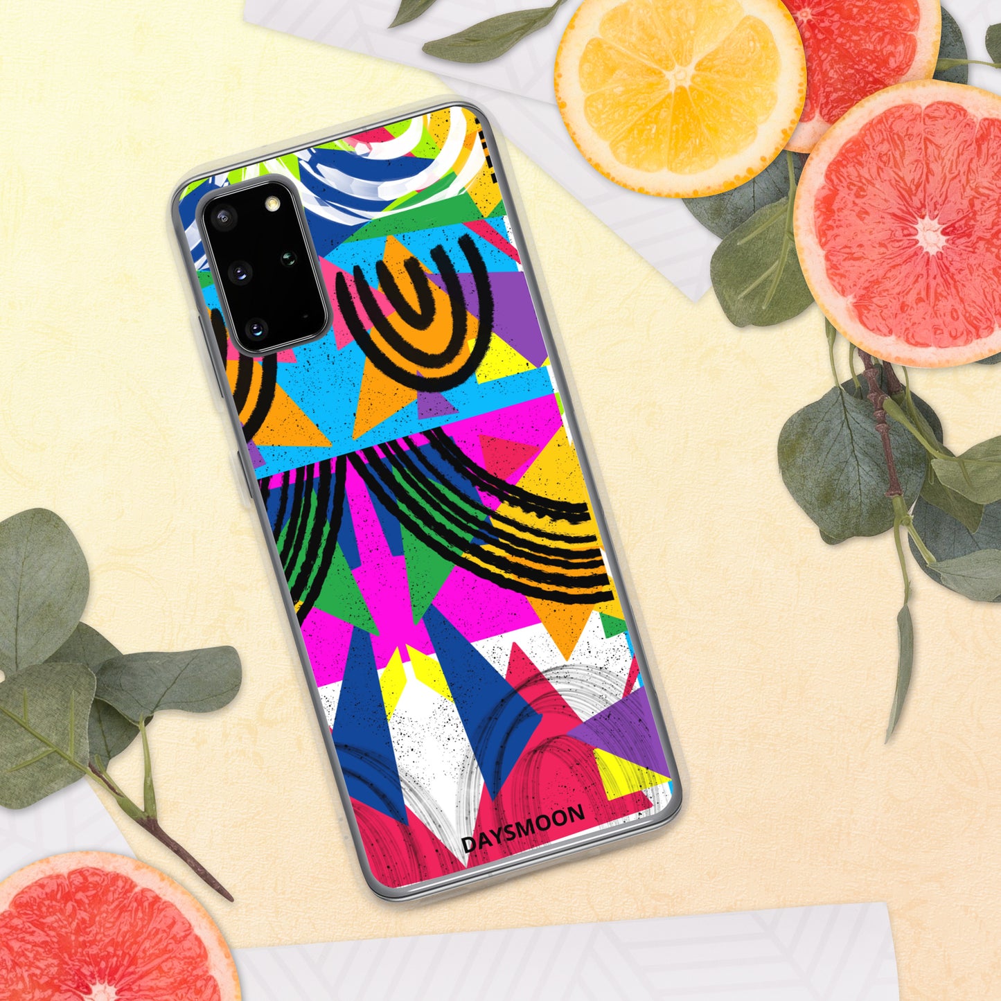 Geometric Shapes Vivid Colors Clear Case for Samsung®