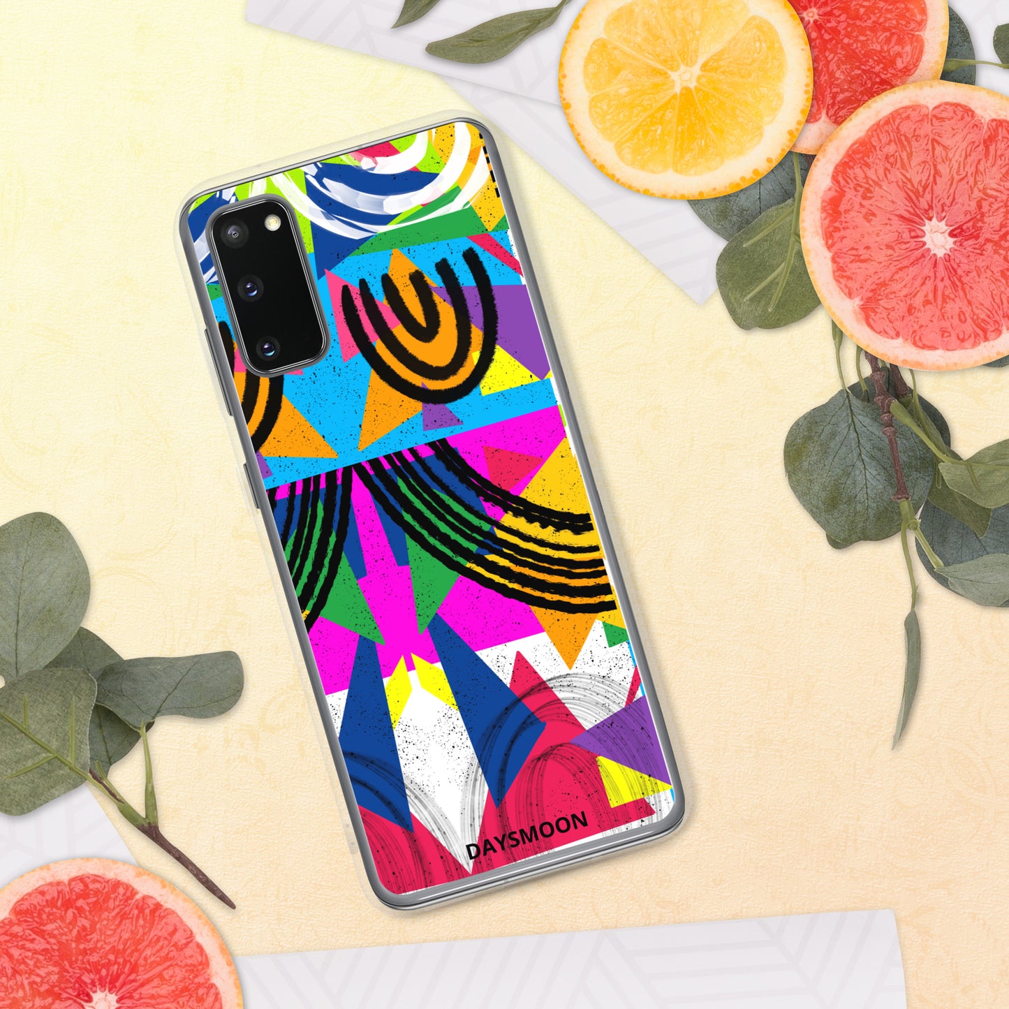 Geometric Shapes Vivid Colors Clear Case for Samsung®