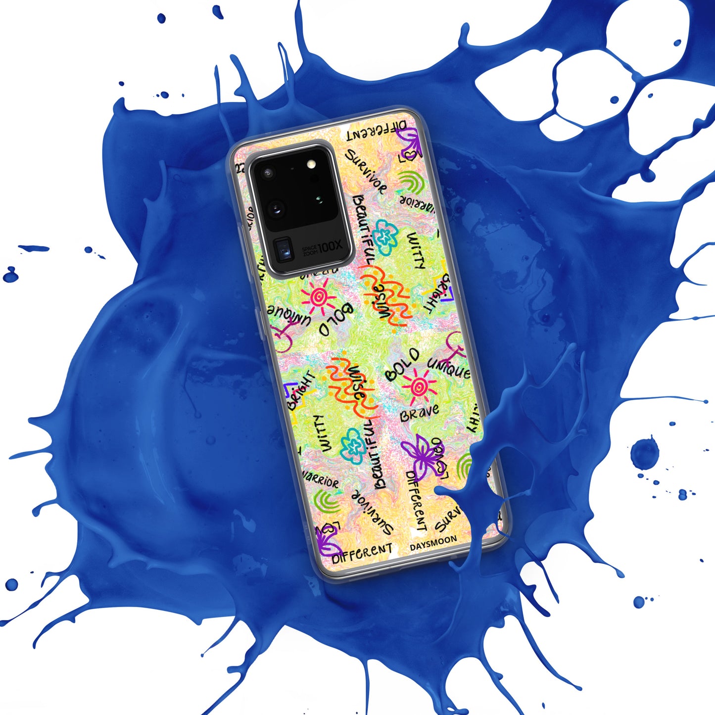 I Am Who I Am Worthy Loved Different Clear Case for Samsung®
