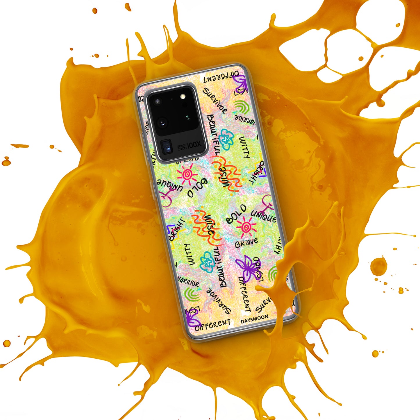 I Am Who I Am Worthy Loved Different Clear Case for Samsung®