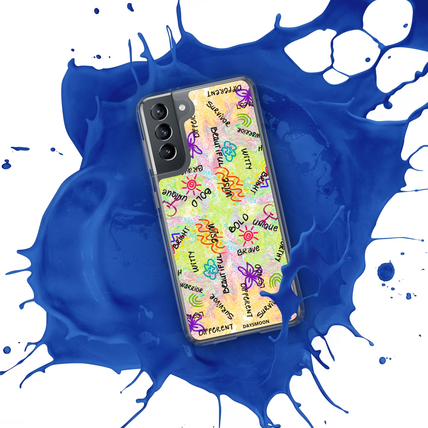 I Am Who I Am Worthy Loved Different Clear Case for Samsung®