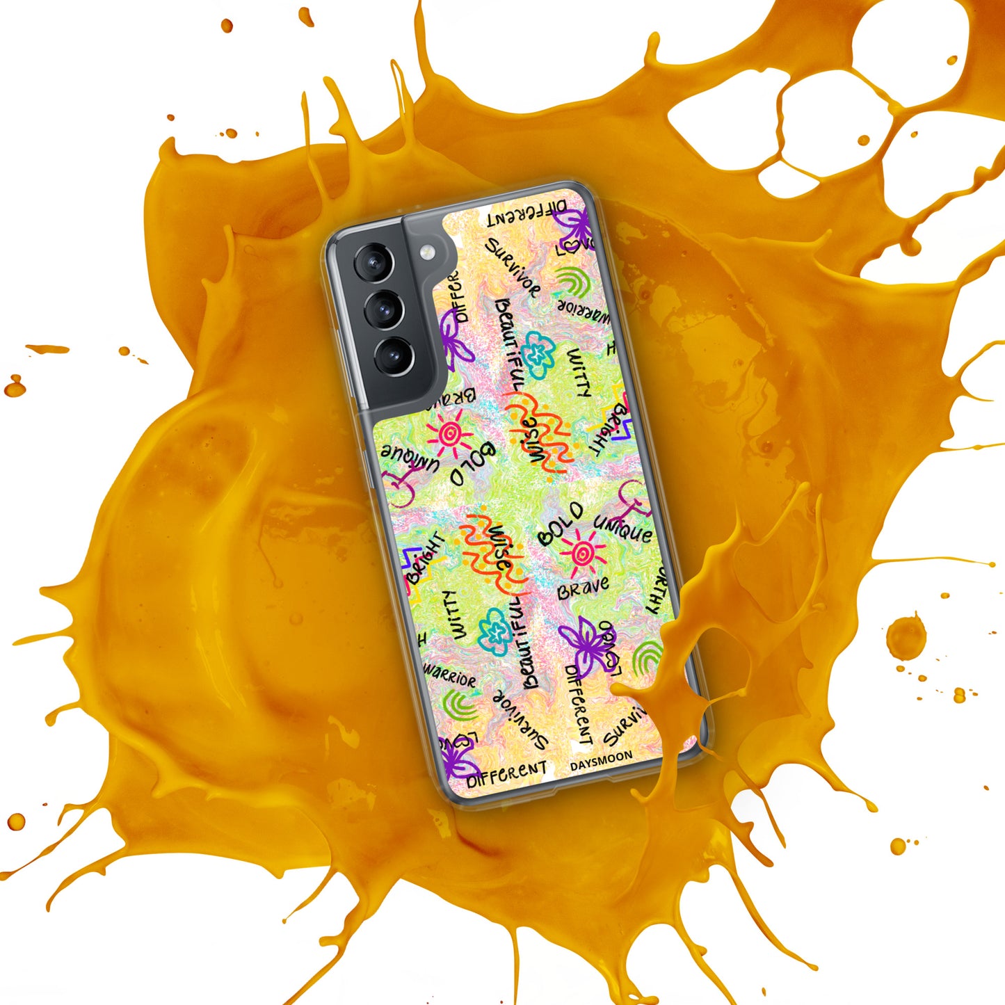 I Am Who I Am Worthy Loved Different Clear Case for Samsung®