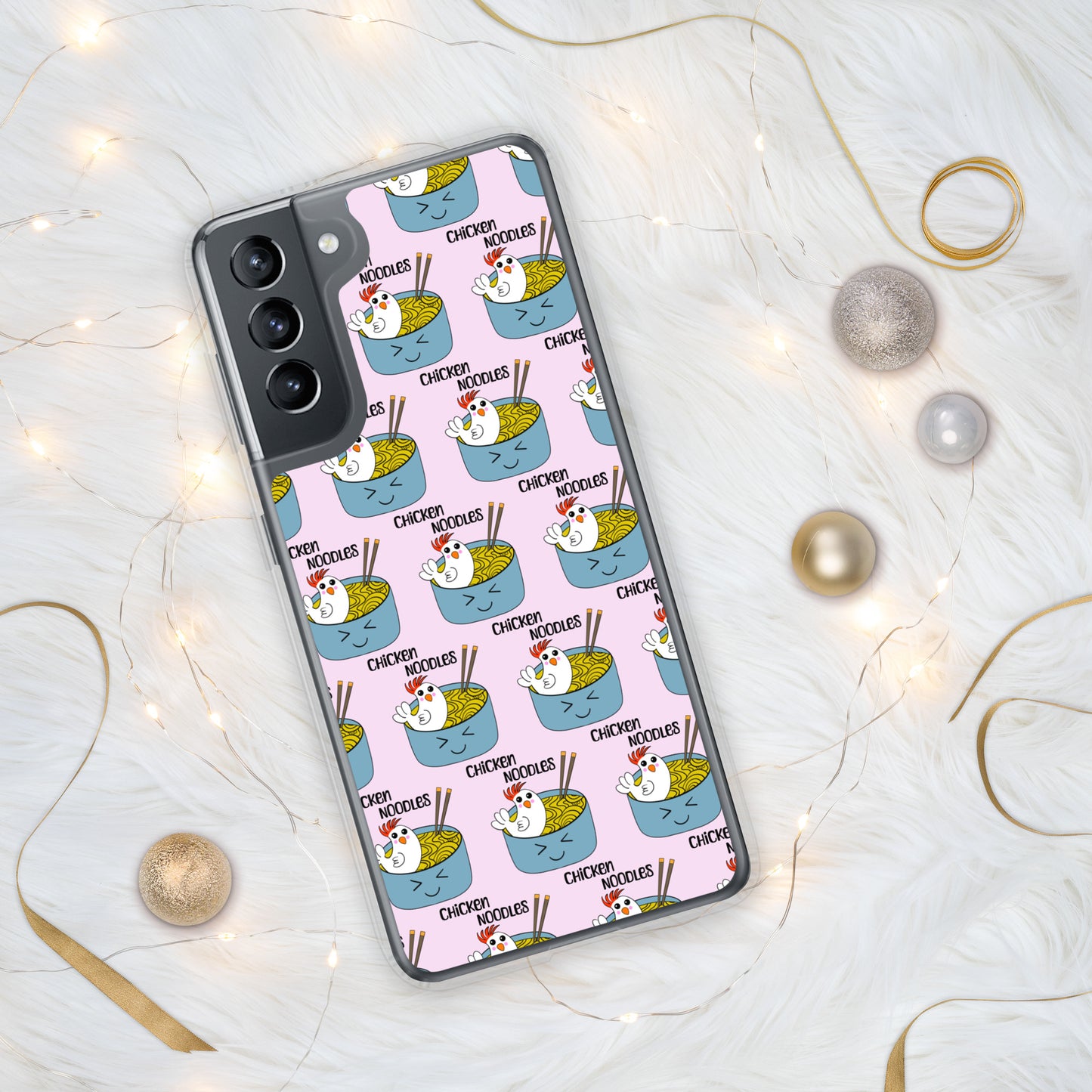 Chicken Noodles Clear Case for Samsung®