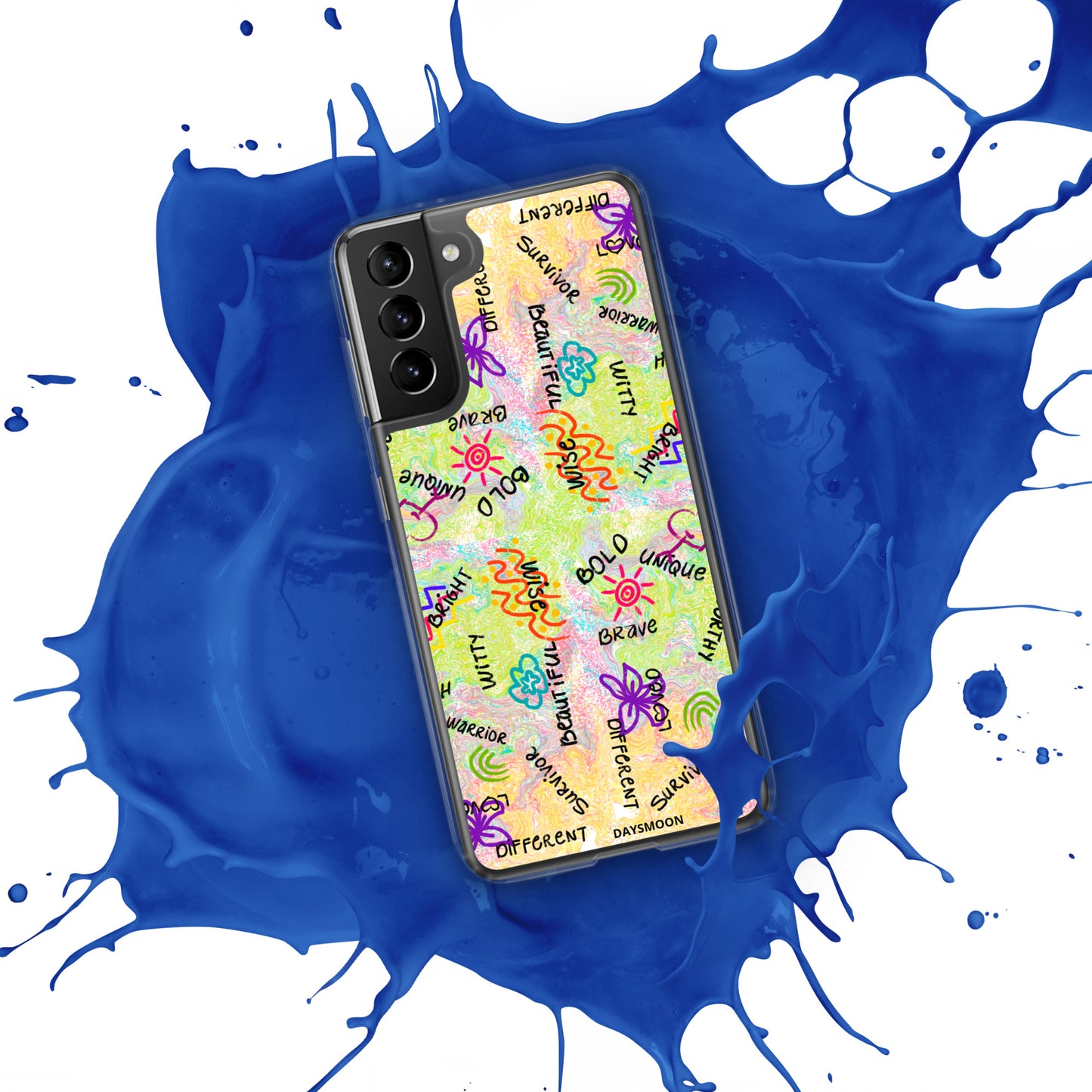 I Am Who I Am Worthy Loved Different Clear Case for Samsung®