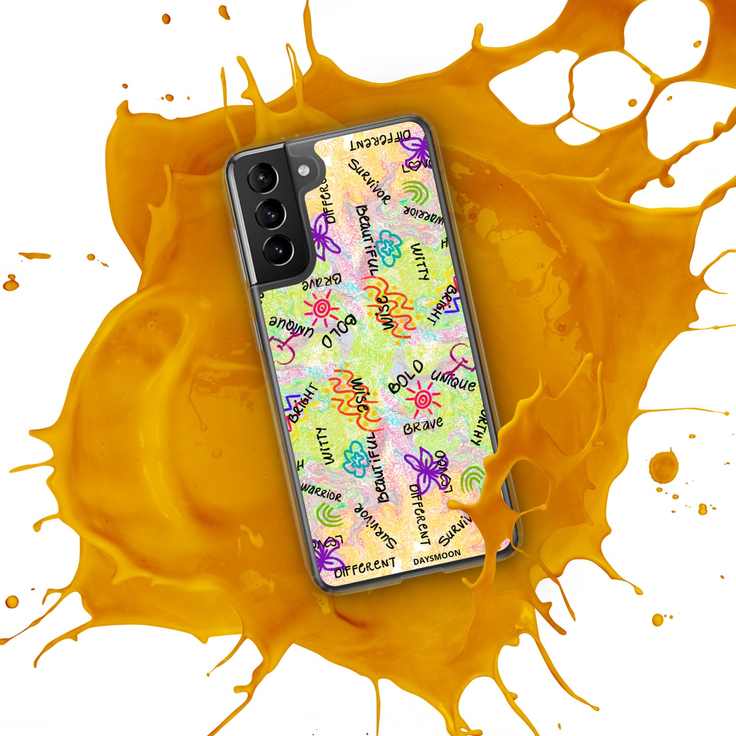 I Am Who I Am Worthy Loved Different Clear Case for Samsung®