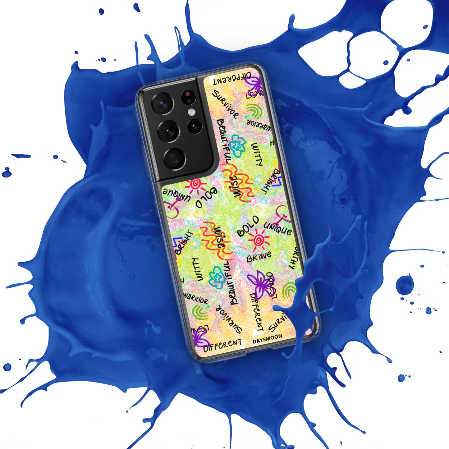 I Am Who I Am Worthy Loved Different Clear Case for Samsung®