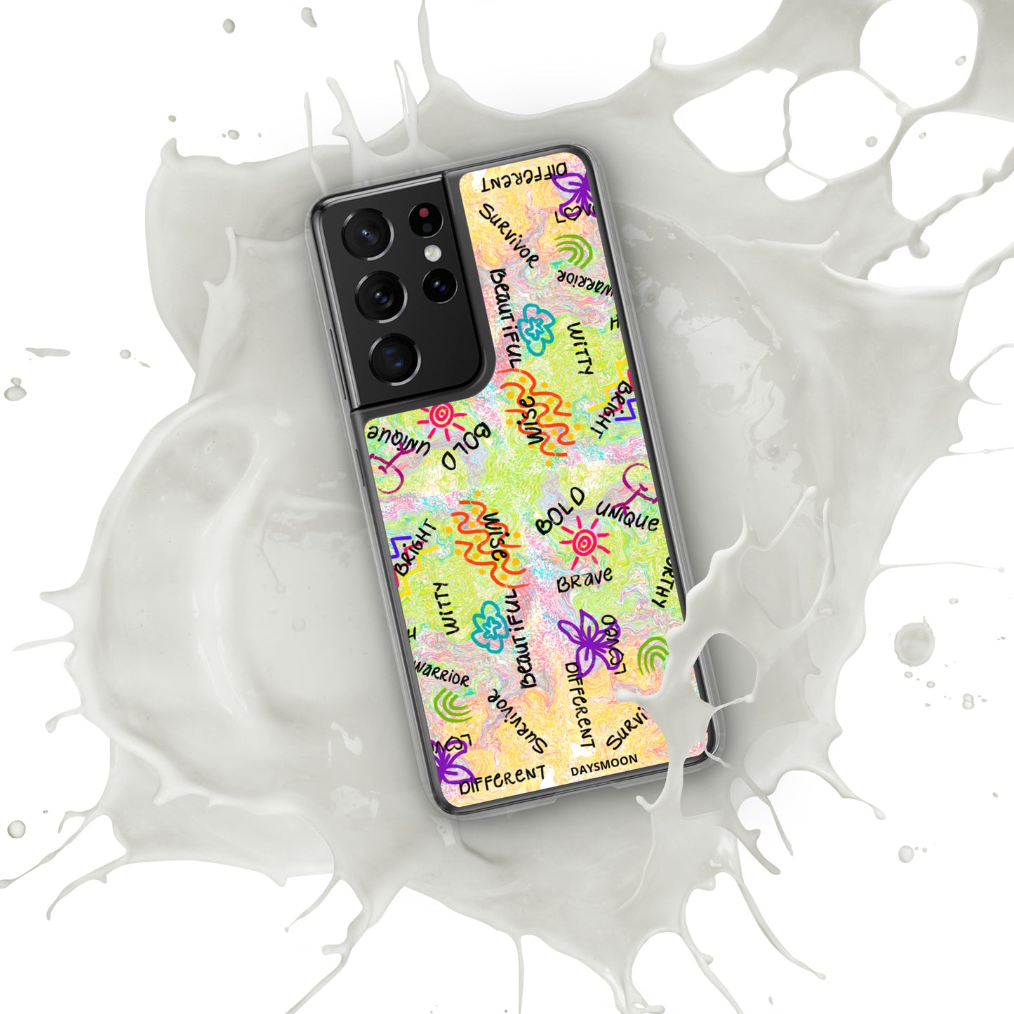 I Am Who I Am Worthy Loved Different Clear Case for Samsung®