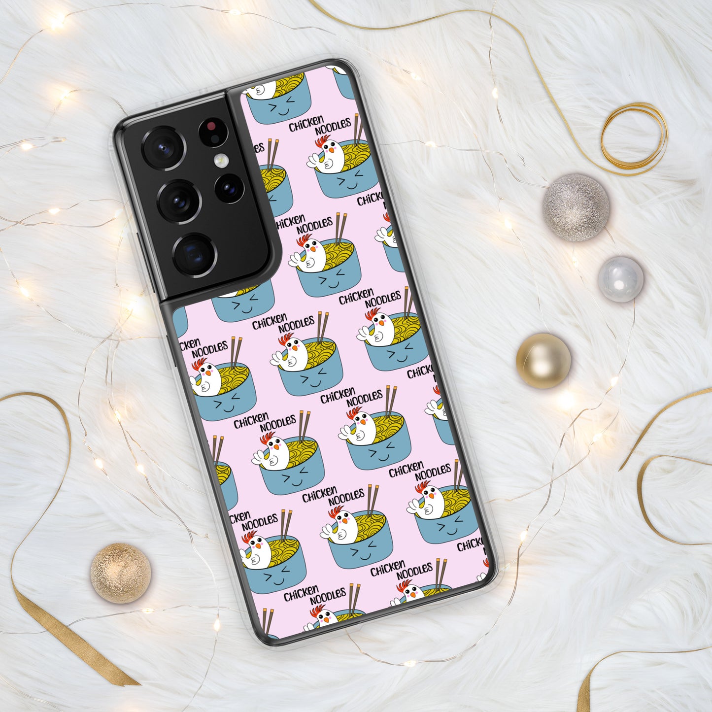 Chicken Noodles Clear Case for Samsung®