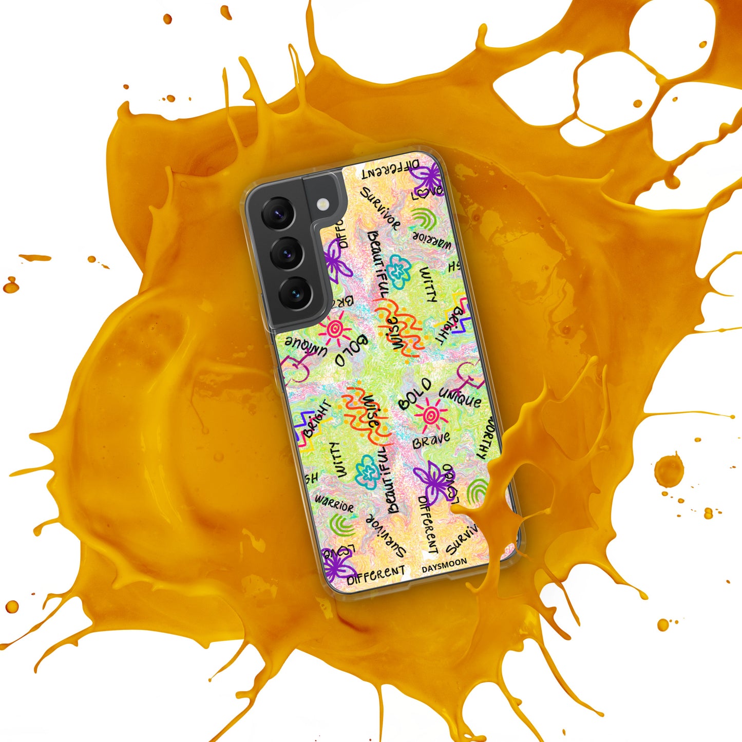 I Am Who I Am Worthy Loved Different Clear Case for Samsung®