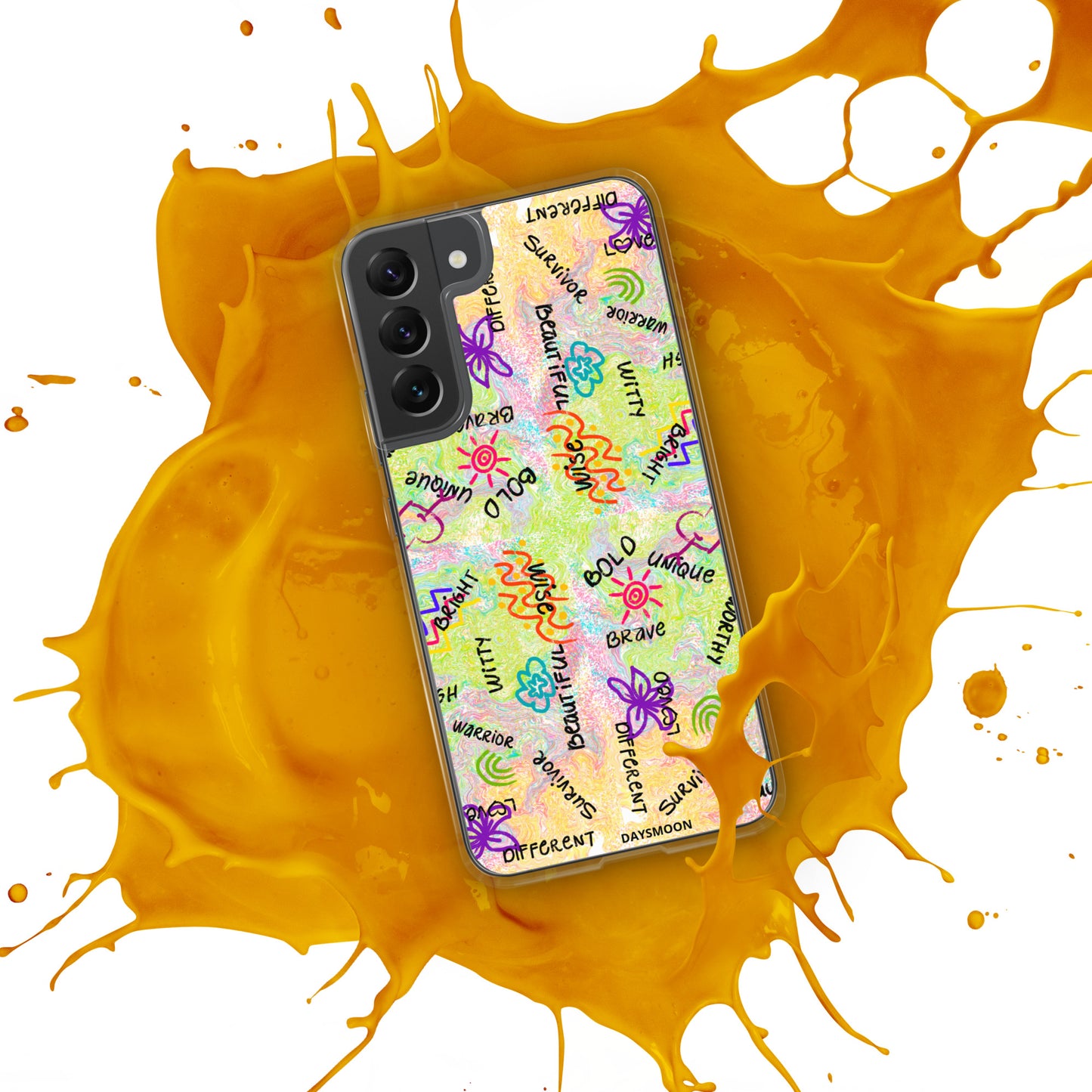I Am Who I Am Worthy Loved Different Clear Case for Samsung®