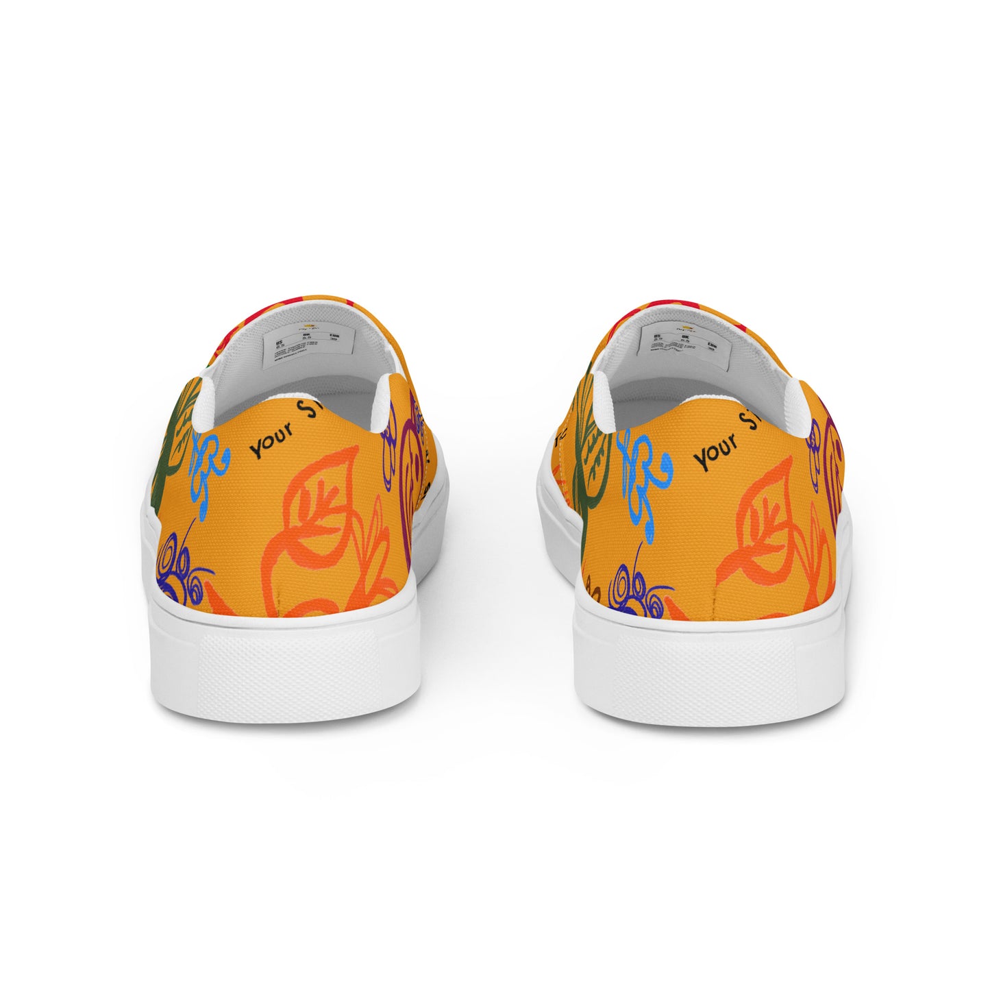 Your Story Is Not Over Yellow Men’s slip-on canvas shoes