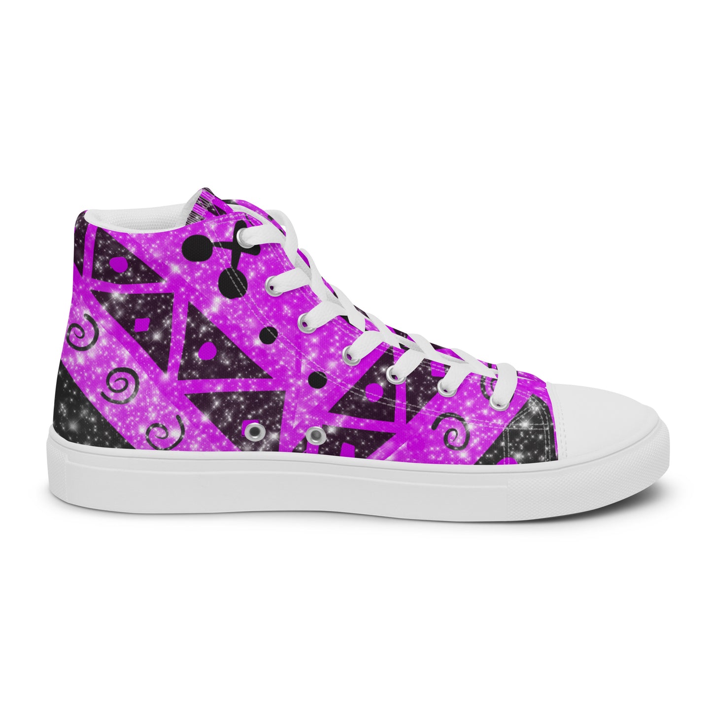 Geometry Abstract Block Women’s high top canvas shoes