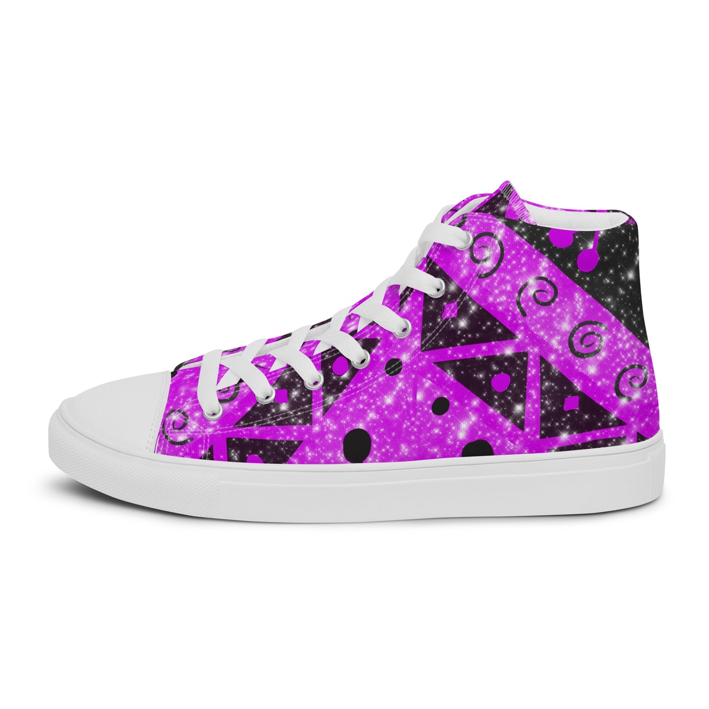 Geometry Abstract Block Women’s high top canvas shoes