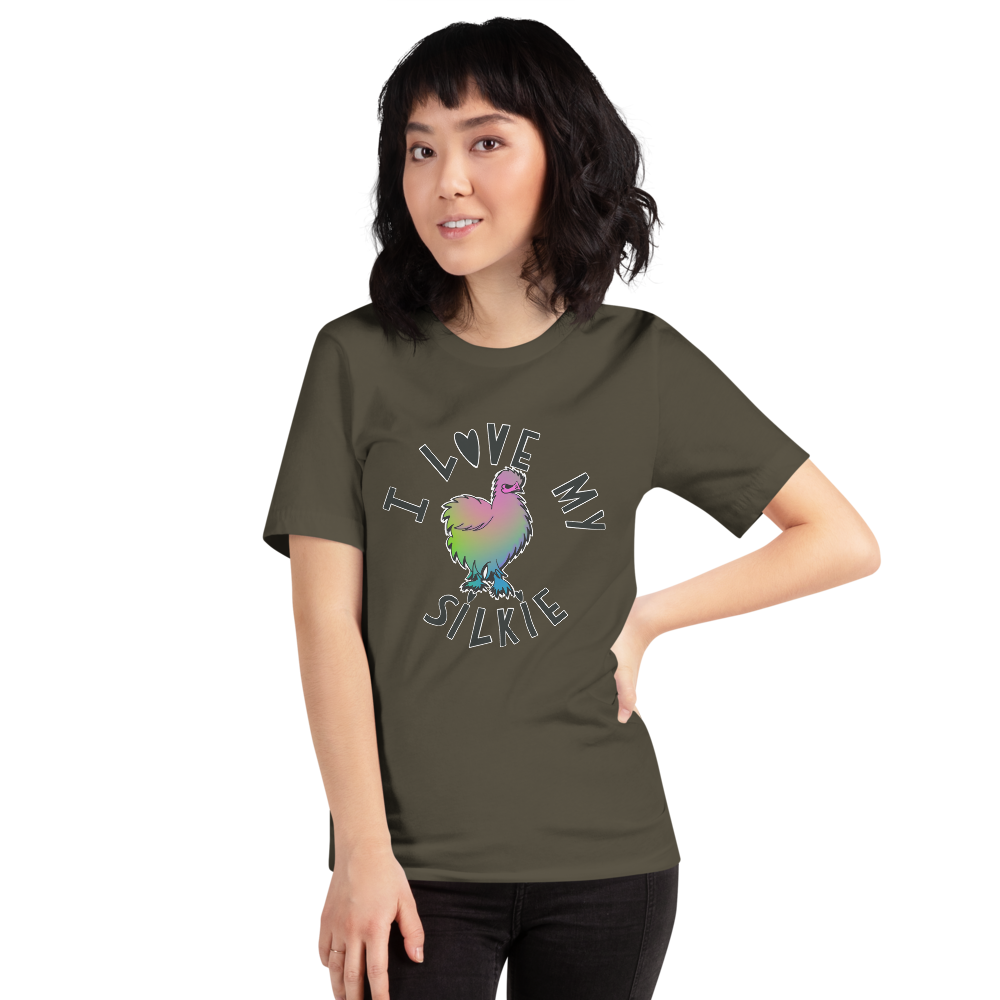I Love My Silkie III Short-sleeve unisex t-shirt