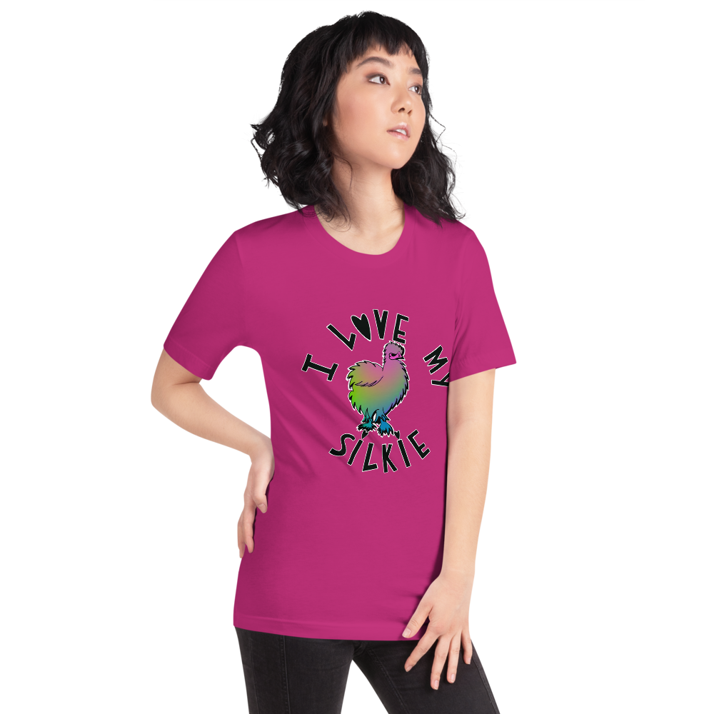 I Love My Silkie III Short-sleeve unisex t-shirt