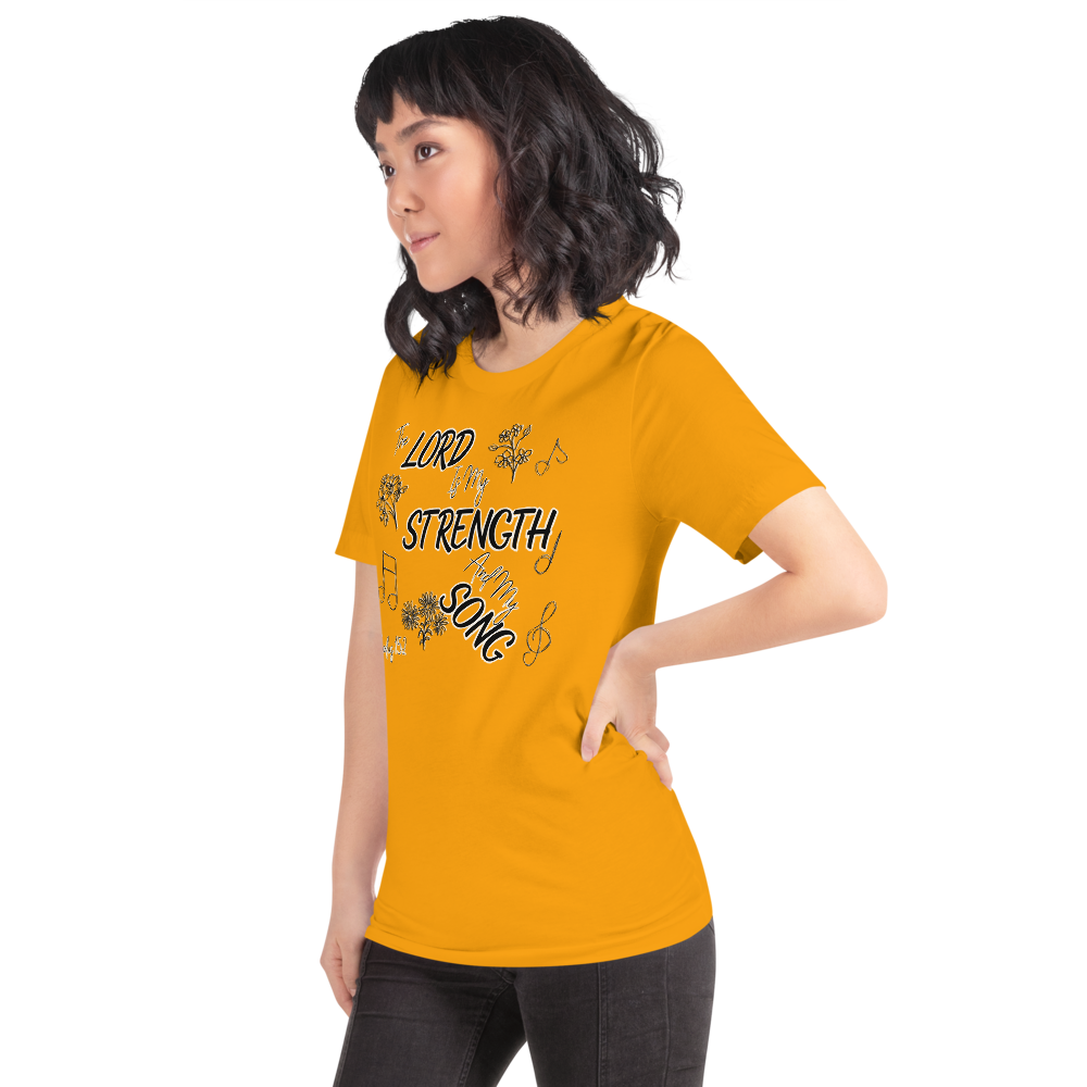 The Lord Is My Strength And My Song Exodus 15:2 I Short-sleeve unisex t-shirt