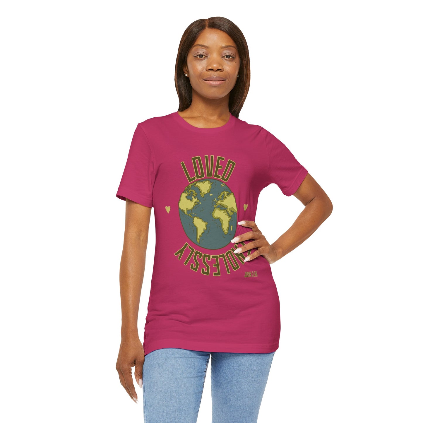 Endlessly Loved John 3:16 - Unisex Jersey Short Sleeve Tee - T-shirt