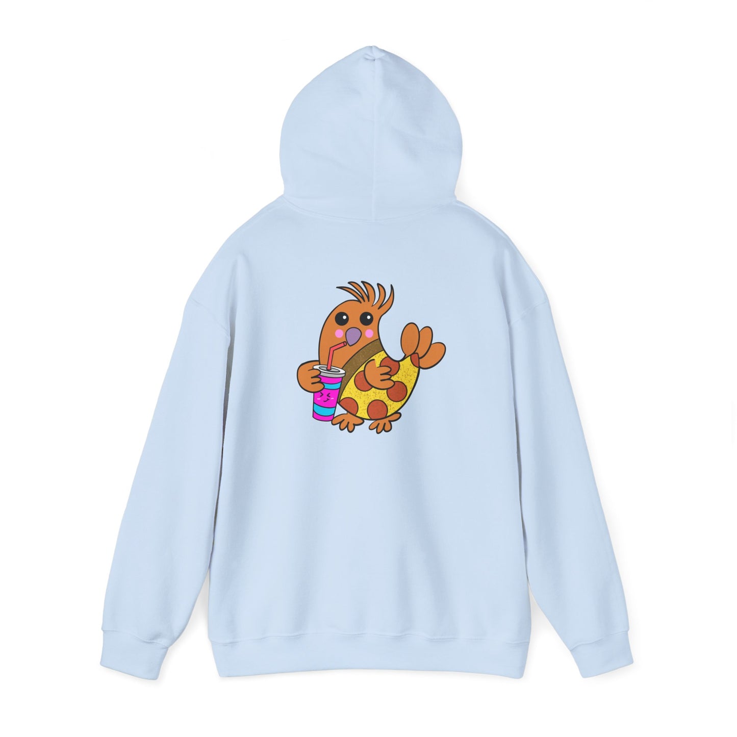 Chicken Pizza, Humor, Quirky - Unisex Heavy Blend™ Hooded Sweatshirt