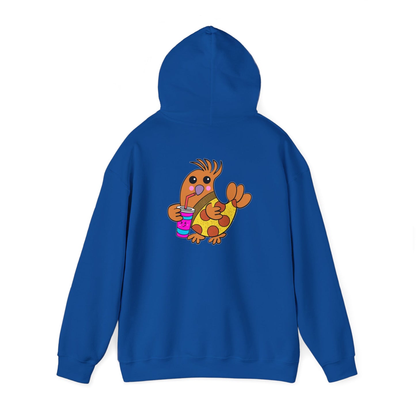 Chicken Pizza, Humor, Quirky - Unisex Heavy Blend™ Hooded Sweatshirt