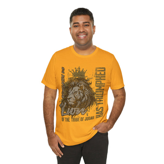 The Lion Of The Tribe Of Judah Has Triumphed Revelation 5:5 - Jersey Short Sleeve Tee