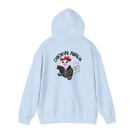 Chicken Ninja, Humor, Quirky -Unisex Heavy Blend™ Hooded Sweatshirt