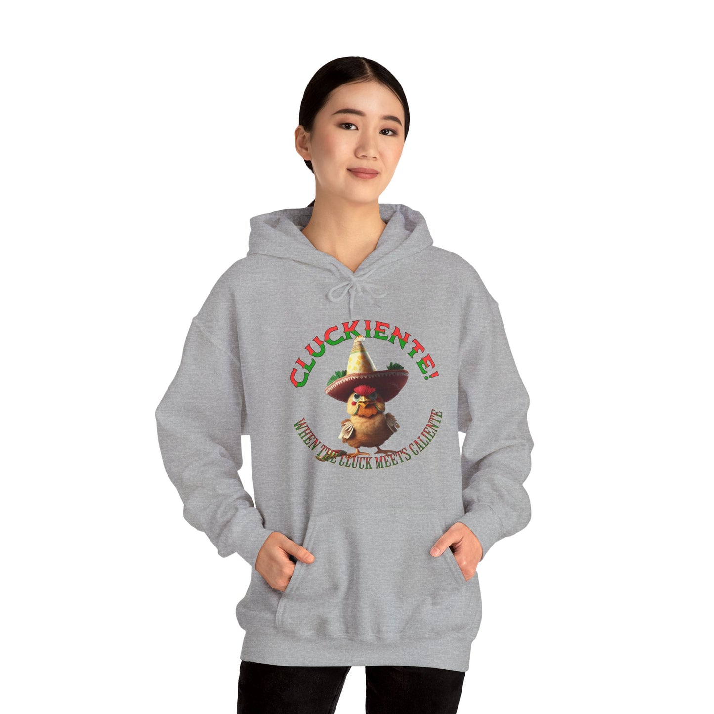 Cluckiente! When the cluck meets caliente - Unisex Heavy Blend™ Hoody