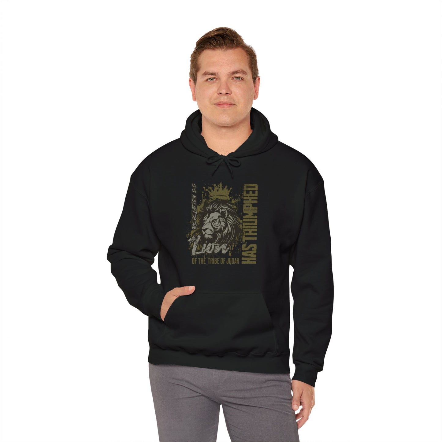 The Lion Of The Tribe Of Judah Has Triumphed Revelation 5:5 - Heavy Blend™ Hooded Sweatshirt