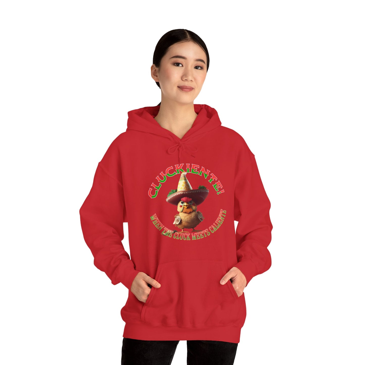 Cluckiente! When the cluck meets caliente - Unisex Heavy Blend™ Hoody