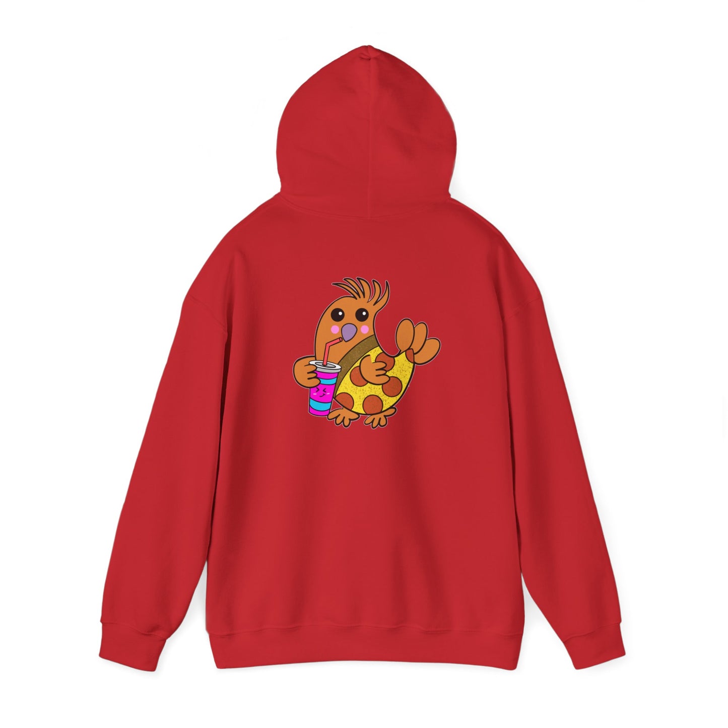 Chicken Pizza, Humor, Quirky - Unisex Heavy Blend™ Hooded Sweatshirt