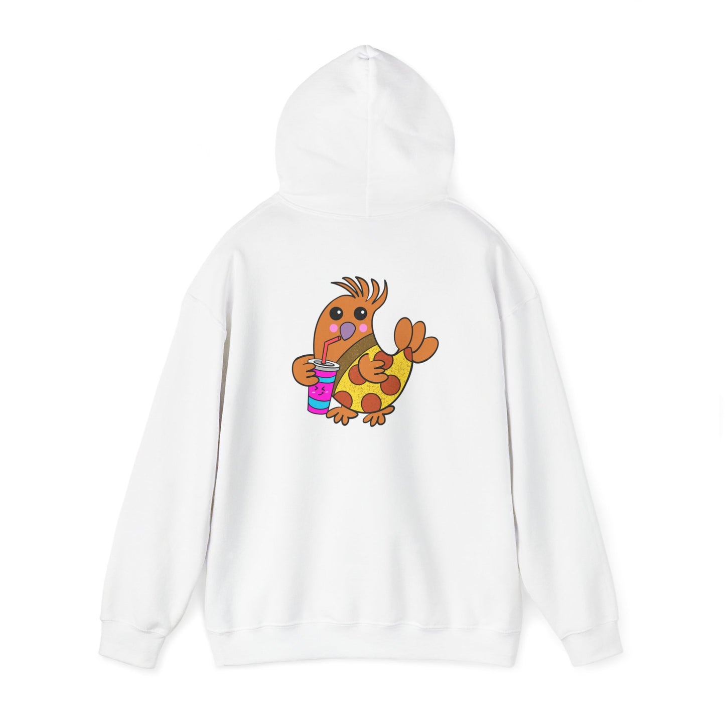 Chicken Pizza, Humor, Quirky - Unisex Heavy Blend™ Hooded Sweatshirt