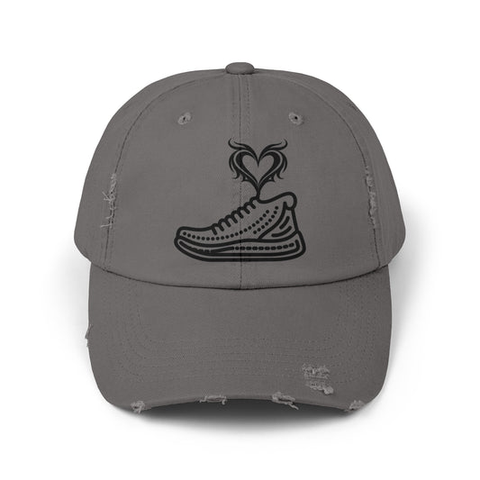 Run with heart - Unisex Distressed Cap