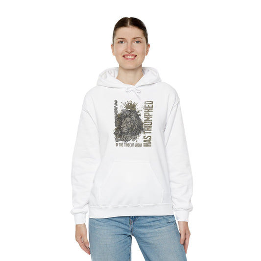 The Lion Of The Tribe Of Judah Has Triumphed Revelation 5:5 - Heavy Blend™ Hooded Sweatshirt